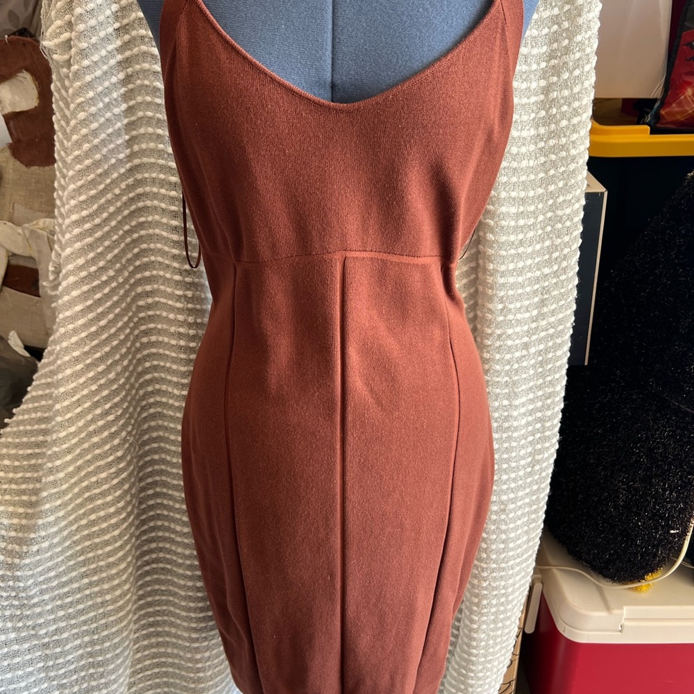 Elegant Rust Dress